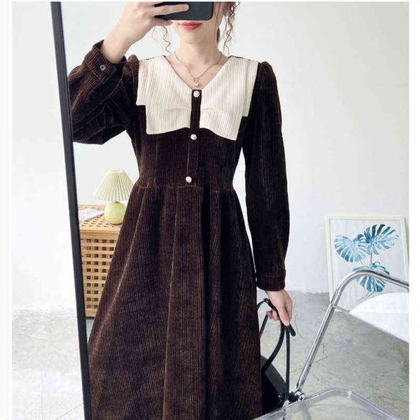 casual dresses french corduroy autumn small fragrance gentle and chic senior long sleeve unique temperament skirt, Black;gray
casual dresses french corduroy autumn small fragrance gentle and chic senior long sleeve unique temperament skirt, Black;gray