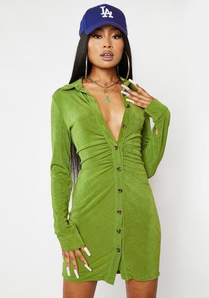 casual dresses 2021 fashion elegant style mini dress spring autumn solid turn-down collar button sheath office lady, Black;gray
casual dresses 2021 fashion elegant style mini dress spring autumn solid turn-down collar button sheath office lady, Black;gray