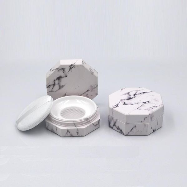 storage bottles & jars 10 g 20 loose powder jar with puff white marble octagonal empty cosmetic packaging plastic container 25 pcs/lot
storage bottles & jars 10 g 20 loose powder jar with puff white marble octagonal empty cosmetic packaging plastic container 25 pcs/lot