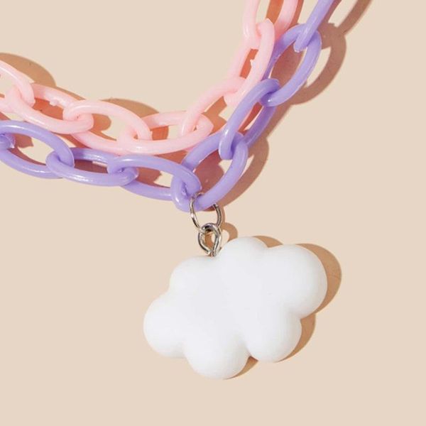 pendant necklaces harajuku purple pink resin cloud acrylic necklace for women girl cute gifts choker fashion jewelry, Silver
pendant necklaces harajuku purple pink resin cloud acrylic necklace for women girl cute gifts choker fashion jewelry, Silver