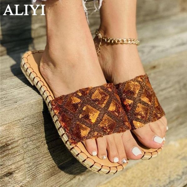 2021 new sandals women summer fashion bling sequins open toe comfortable ladies casual slides 36-43 big home beach slippers, Black
2021 new sandals women summer fashion bling sequins open toe comfortable ladies casual slides 36-43 big home beach slippers, Black