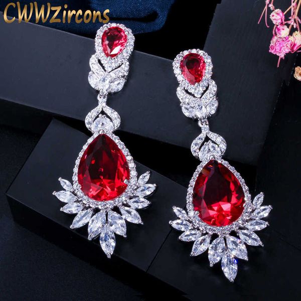beautiful queen fancy red cubic zirconia long bridal wedding big drop marquise earrings brides jewelry gift cz056 210714, Silver
beautiful queen fancy red cubic zirconia long bridal wedding big drop marquise earrings brides jewelry gift cz056 210714, Silver