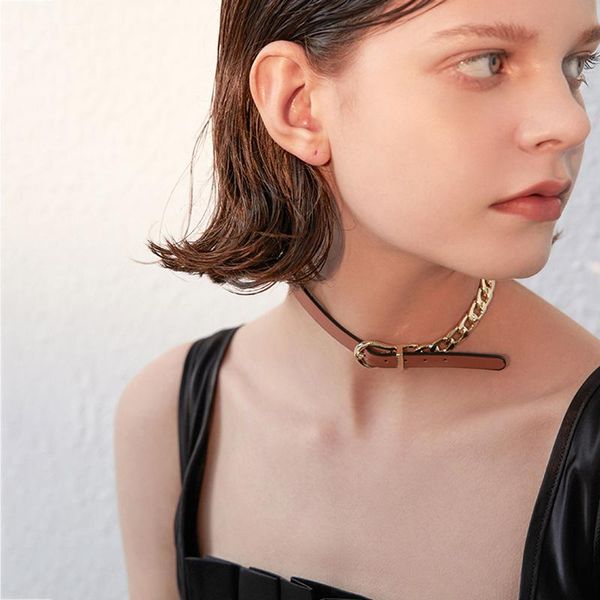 chokers hip hop fashion belt buckle the chain chocker collar black personality joining together adjustable contracted wholesale, Golden;silver
chokers hip hop fashion belt buckle the chain chocker collar black personality joining together adjustable contracted wholesale, Golden;silver