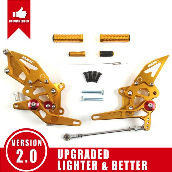 arashi ( version 2.0 ) adjustable rearsets footrests footpegs foot peg for kawasaki ninja 250r / ex250j / ex250j se 2008-2012 2009 2010 2011
arashi ( version 2.0 ) adjustable rearsets footrests footpegs foot peg for kawasaki ninja 250r / ex250j / ex250j se 2008-2012 2009 2010 2011