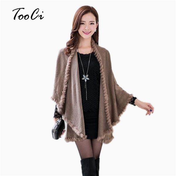 fashion spring rabbit fur collar cashmere cardigan shawl women khaki knitted fur & faux fur poncho coat outerwear 211018, Black
fashion spring rabbit fur collar cashmere cardigan shawl women khaki knitted fur & faux fur poncho coat outerwear 211018, Black