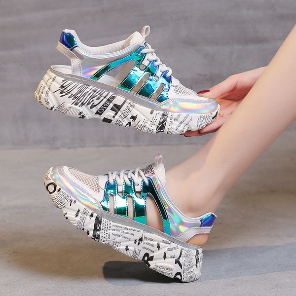 New Spring Summer Sneakers Women Breathable Mesh Light Sandals Flat Shoes Female Trendy Street Walking Footwear Chaussures Femme, Blue
New Spring Summer Sneakers Women Breathable Mesh Light Sandals Flat Shoes Female Trendy Street Walking Footwear Chaussures Femme, Blue