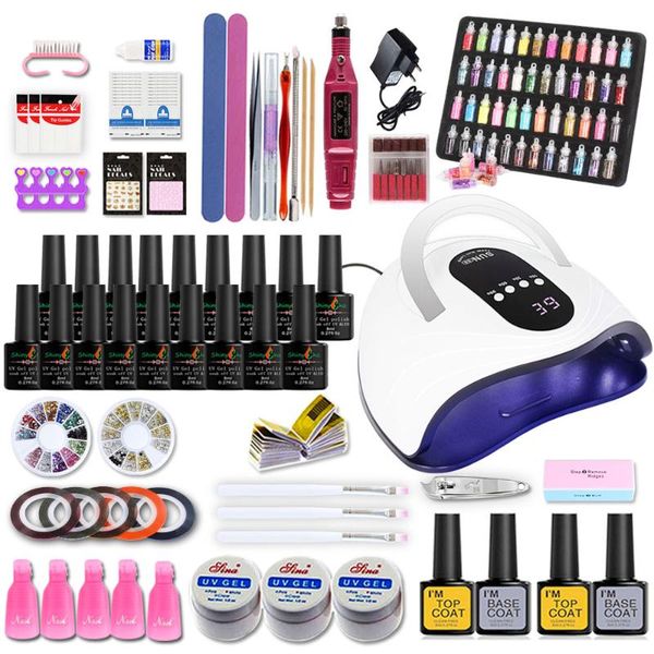 nail art kits professional manicure set acrylic kit 120w 42led lamp 18/12 pcs polish soak off tools electric file
nail art kits professional manicure set acrylic kit 120w 42led lamp 18/12 pcs polish soak off tools electric file