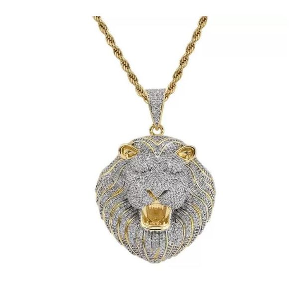 2021 new chain big pendants mens jewelry hip hop designer necklace diamond lion animal rapper accessories, Silver
2021 new chain big pendants mens jewelry hip hop designer necklace diamond lion animal rapper accessories, Silver