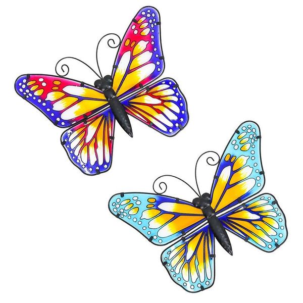 2pcs colourful butterfly of wall decoration for home and garden outdoor decor statues miniatures sculptures animal
2pcs colourful butterfly of wall decoration for home and garden outdoor decor statues miniatures sculptures animal