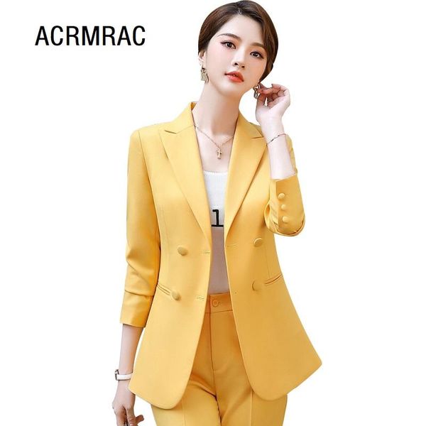 women suits spring blazers pants office lady formal work clothes women pants suits woman set 2238, White
women suits spring blazers pants office lady formal work clothes women pants suits woman set 2238, White