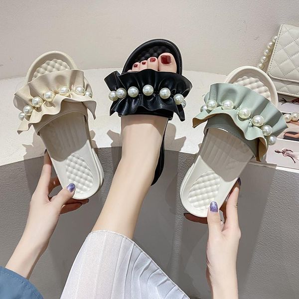 slippers shoes woman 2021 string bead casual platform shale female beach pantofle med luxury sabot soft summer flat rome sli, Black
slippers shoes woman 2021 string bead casual platform shale female beach pantofle med luxury sabot soft summer flat rome sli, Black