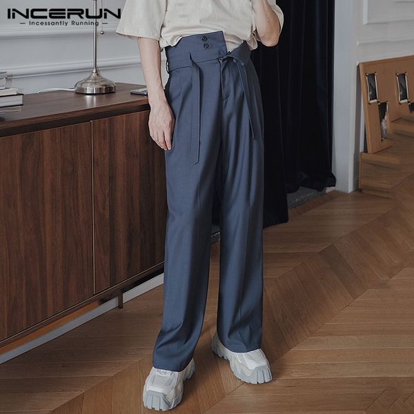 2021 new men straight high waist lace up streetwear korean fashion trousers button solid color joggers casual pants incerun s-5xl x8u6, Black
2021 new men straight high waist lace up streetwear korean fashion trousers button solid color joggers casual pants incerun s-5xl x8u6, Black