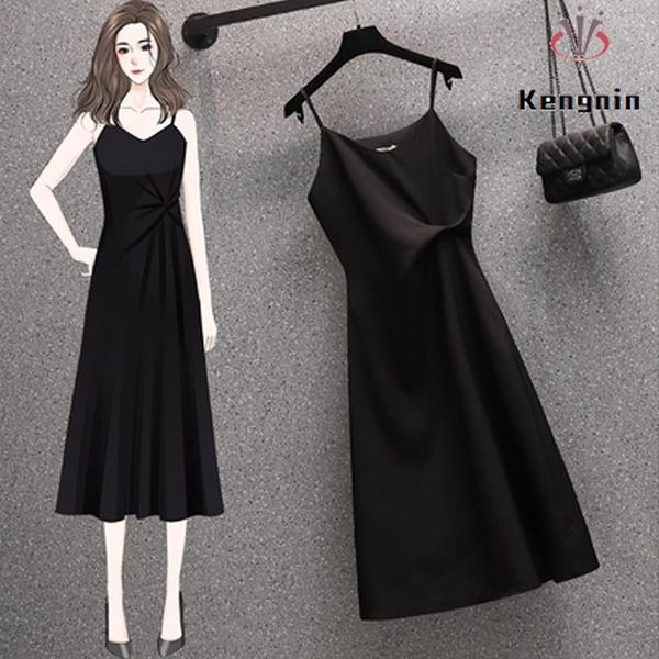 casual dresses silk women spaghetti strap dress 2021 summer match blazer ladies comisole sleeveless off the shoulder robe ke1163, Black;gray
casual dresses silk women spaghetti strap dress 2021 summer match blazer ladies comisole sleeveless off the shoulder robe ke1163, Black;gray