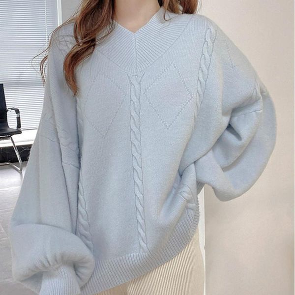 women's sweaters fall est winter v-neck pullovers women sweater knitted batwing loose sleeve elegant solid casual warm chahmere ladies, White;black
women's sweaters fall est winter v-neck pullovers women sweater knitted batwing loose sleeve elegant solid casual warm chahmere ladies, White;black