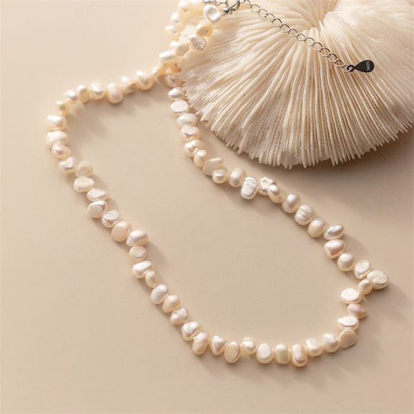 women bib choker necklaces 100% 925 sterling silver irregular natural freshwater pearl necklace for girls birthday gifts, Golden;silver
women bib choker necklaces 100% 925 sterling silver irregular natural freshwater pearl necklace for girls birthday gifts, Golden;silver