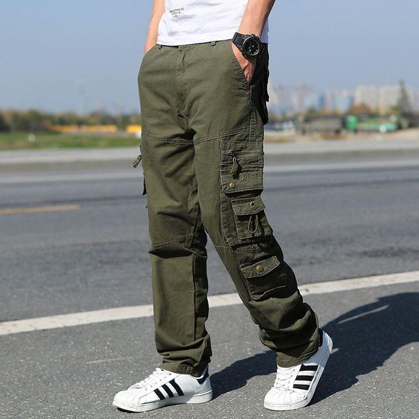 men's pants tactical cargo men loose straight cotton large code outdoor sport long trousers multi pocket military training, Black
men's pants tactical cargo men loose straight cotton large code outdoor sport long trousers multi pocket military training, Black