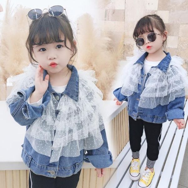 jackets 2021 spring autumn children's denim girl jean mesh girls kids clothing baby coat casual outwear windbreaker w82, Blue;gray
jackets 2021 spring autumn children's denim girl jean mesh girls kids clothing baby coat casual outwear windbreaker w82, Blue;gray