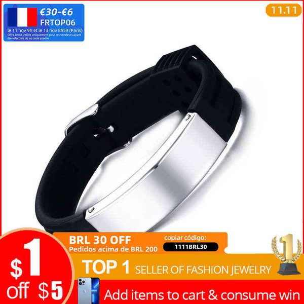 vnox diy engraving words/ id bracelet casual black/grey color silicone bracelets for women men sporty jewelry, Golden;silver
vnox diy engraving words/ id bracelet casual black/grey color silicone bracelets for women men sporty jewelry, Golden;silver