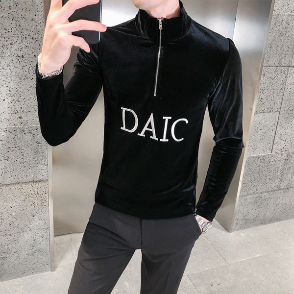 men's luxury long in velvet sleeves with high casual turtlenecks thin t-shirt fkac, White
men's luxury long in velvet sleeves with high casual turtlenecks thin t-shirt fkac, White