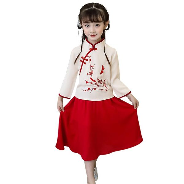 clothing sets clothes for girls chinese style children's blouse + dress outfits spring autumn kids tracksuit, White
clothing sets clothes for girls chinese style children's blouse + dress outfits spring autumn kids tracksuit, White
