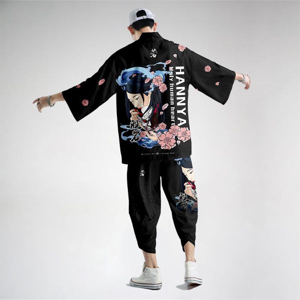ethnic clothing prajna printed black japanese kimono haori and pants men traditional harajuku streetwear cardigan yukata oversize 6xl, Red
ethnic clothing prajna printed black japanese kimono haori and pants men traditional harajuku streetwear cardigan yukata oversize 6xl, Red