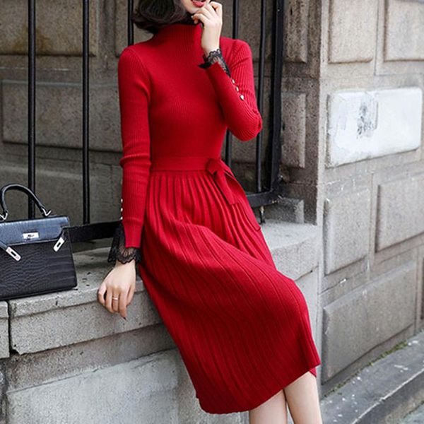 casual dresses fashion sweater dress women knitted sweaters korean woman pleated vestidos de fiesta vintage, Black;gray
casual dresses fashion sweater dress women knitted sweaters korean woman pleated vestidos de fiesta vintage, Black;gray