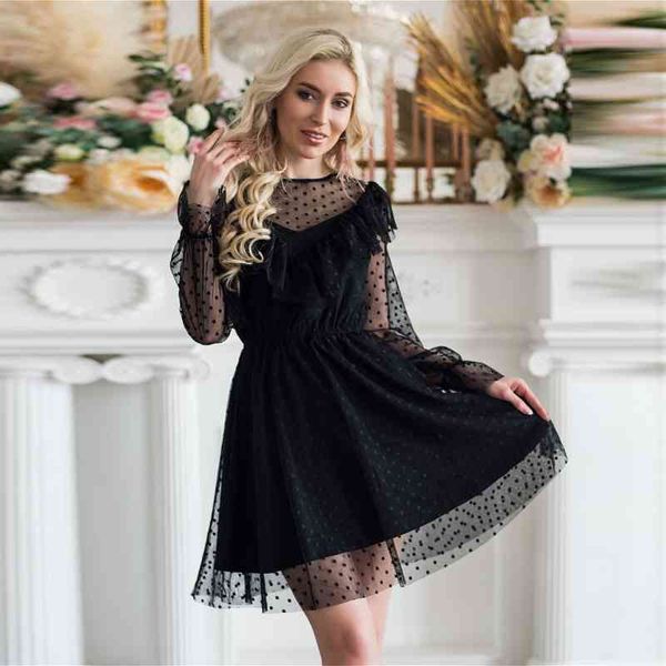 casual dresses sweet ruffles a line lace mesh dress women long sleeve high waist fashion elegant 2021 new spring mini e842, Black;gray
casual dresses sweet ruffles a line lace mesh dress women long sleeve high waist fashion elegant 2021 new spring mini e842, Black;gray