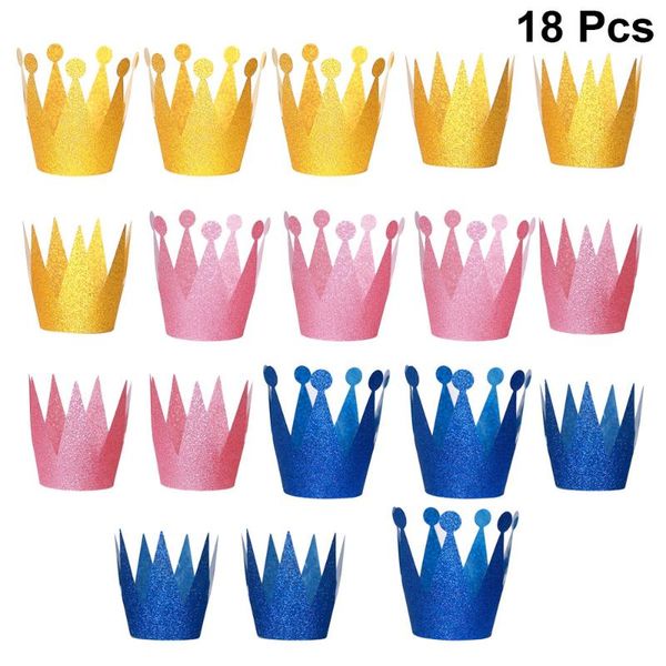 party hats 18pcs glitter birthday crown prince crowns for kids and adults decorations (golden, blue)
party hats 18pcs glitter birthday crown prince crowns for kids and adults decorations (golden, blue)
