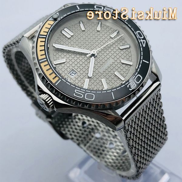 bliger 41mm sier case sapphire glass ceramic bezel gray sterile dial date luminous waterproof men's automatic watch, Slivery;brown
bliger 41mm sier case sapphire glass ceramic bezel gray sterile dial date luminous waterproof men's automatic watch, Slivery;brown