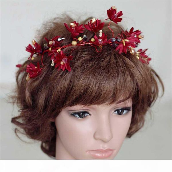 floral hairbands 2020 wine red hoop crown women luxury crystal wedding party headband handmade beads hair accessories headwear
floral hairbands 2020 wine red hoop crown women luxury crystal wedding party headband handmade beads hair accessories headwear