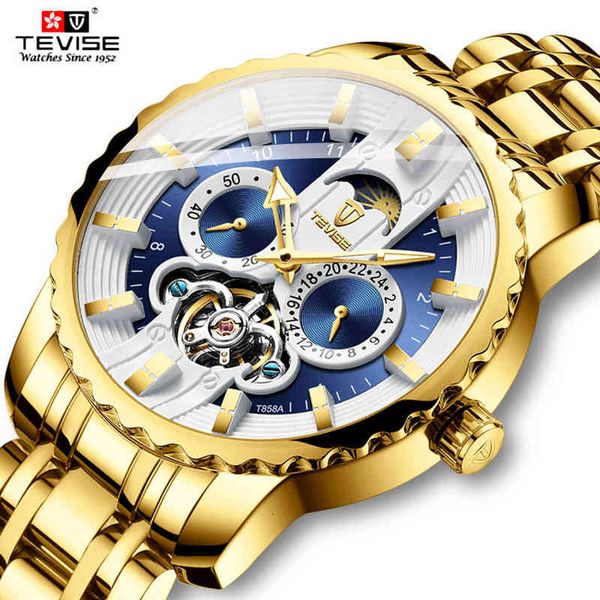 watches men 2019 tevise automatic mechanical business watertight skeleton toubillon gold clock relogio masculino, Slivery;brown
watches men 2019 tevise automatic mechanical business watertight skeleton toubillon gold clock relogio masculino, Slivery;brown