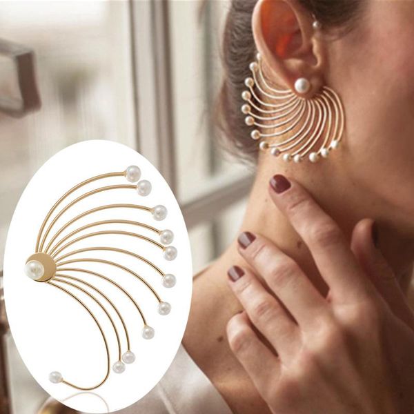 stud irregular handmade pearls earrings fan shell ear studs elegant single for women party holiday ie99, Golden;silver
stud irregular handmade pearls earrings fan shell ear studs elegant single for women party holiday ie99, Golden;silver