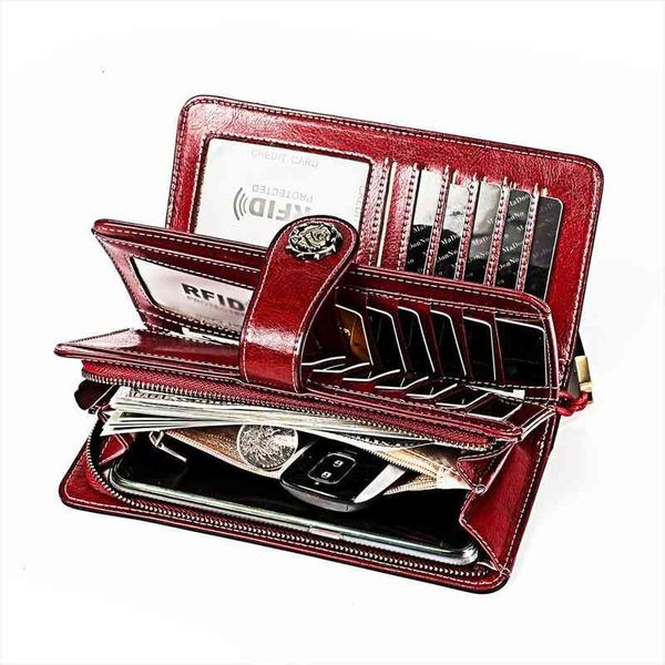 large capacity more function long wallet rfid genuine leather womens wallets purses for women black brown red, Red;black
large capacity more function long wallet rfid genuine leather womens wallets purses for women black brown red, Red;black