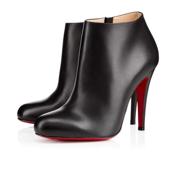 boots red bottom high heels patent leather women party wedding triple spikes pointed toes pumps dress shoes with box 22, Black
boots red bottom high heels patent leather women party wedding triple spikes pointed toes pumps dress shoes with box 22, Black