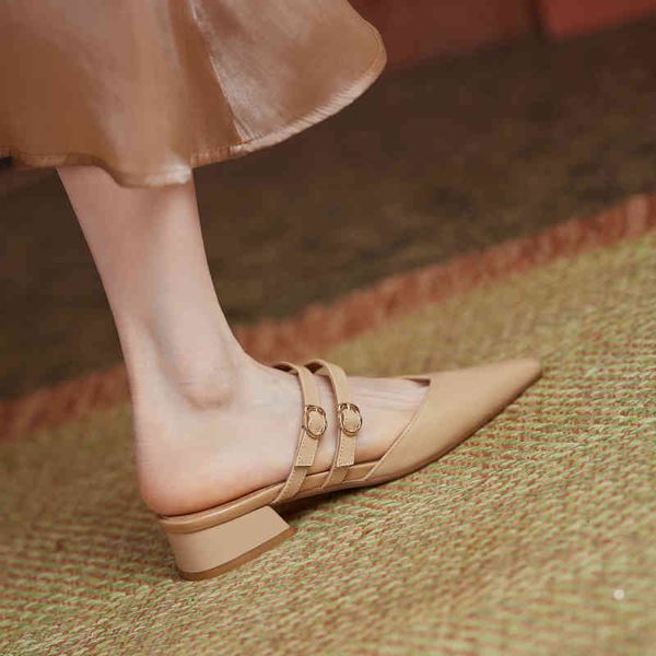 slippers summer ladies leather slippers 22-24.5cm superior double buckle pointed to woman in open air wnu5, Black
slippers summer ladies leather slippers 22-24.5cm superior double buckle pointed to woman in open air wnu5, Black