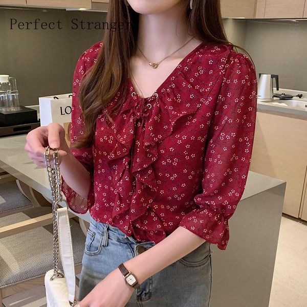 women's blouses & shirts on you 2021 summer arrival leisure v collar flower printed short sleeve women chiffon blouse high quality, White
women's blouses & shirts on you 2021 summer arrival leisure v collar flower printed short sleeve women chiffon blouse high quality, White