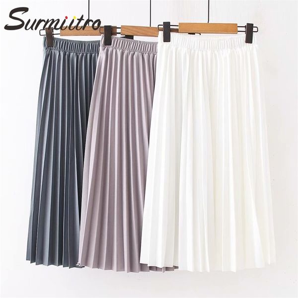 surmiitro midi pleated skirt women spring autumn korean ladies blue black white high waist a line school female skirts 210315
surmiitro midi pleated skirt women spring autumn korean ladies blue black white high waist a line school female skirts 210315