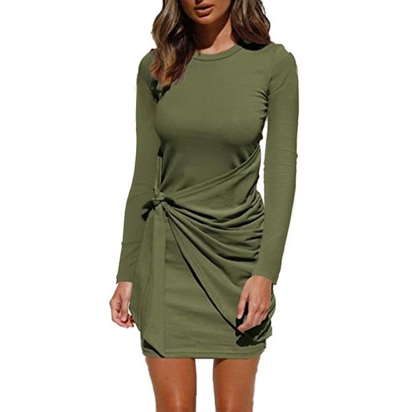 casual dresses autumn solid women dress long sleeve o-neck waist bowknot midi sheath vestidos pink wine red black navy sukienka, Black;gray
casual dresses autumn solid women dress long sleeve o-neck waist bowknot midi sheath vestidos pink wine red black navy sukienka, Black;gray