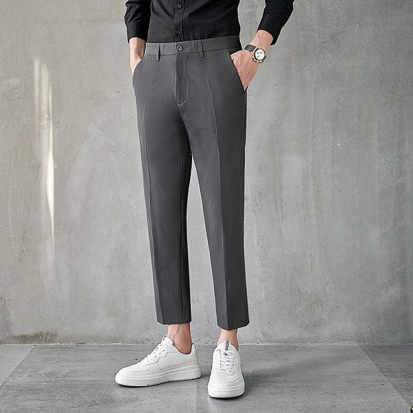 2021 spring summer thin suit men's slim fashion simple solid color business casual men social mens pants 28-36 j6kv, Black
2021 spring summer thin suit men's slim fashion simple solid color business casual men social mens pants 28-36 j6kv, Black