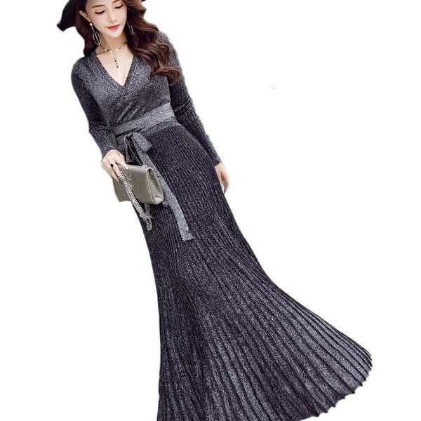 2021 ladies sleeves knit knitted plied lady autumn deep neckline v party long maxi dress women x79 5ws1, Black;gray
2021 ladies sleeves knit knitted plied lady autumn deep neckline v party long maxi dress women x79 5ws1, Black;gray