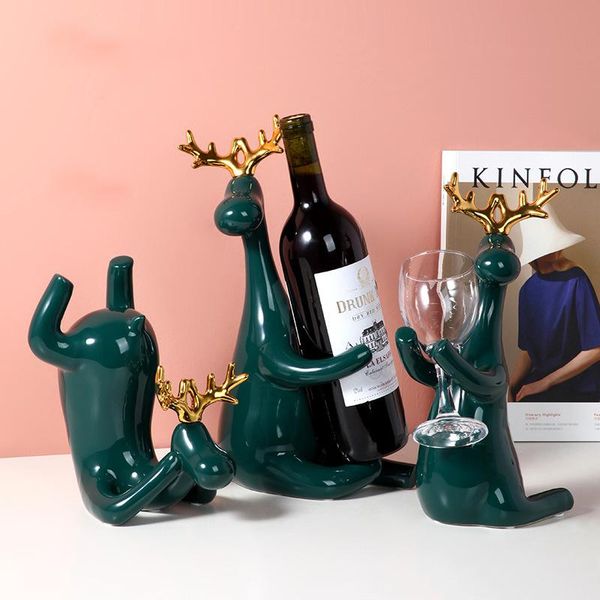 american ceramic deer crafts wine rack creative living room home personality elk wine glass home decoration set
american ceramic deer crafts wine rack creative living room home personality elk wine glass home decoration set