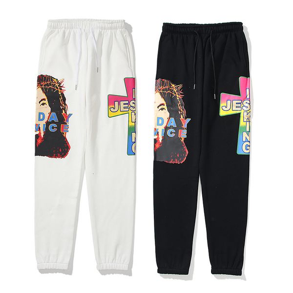 2021 new kanye west head cross print men's cotton women's sweatpants autumn and winter casual pants hip-hop trousers d87t, Black
2021 new kanye west head cross print men's cotton women's sweatpants autumn and winter casual pants hip-hop trousers d87t, Black