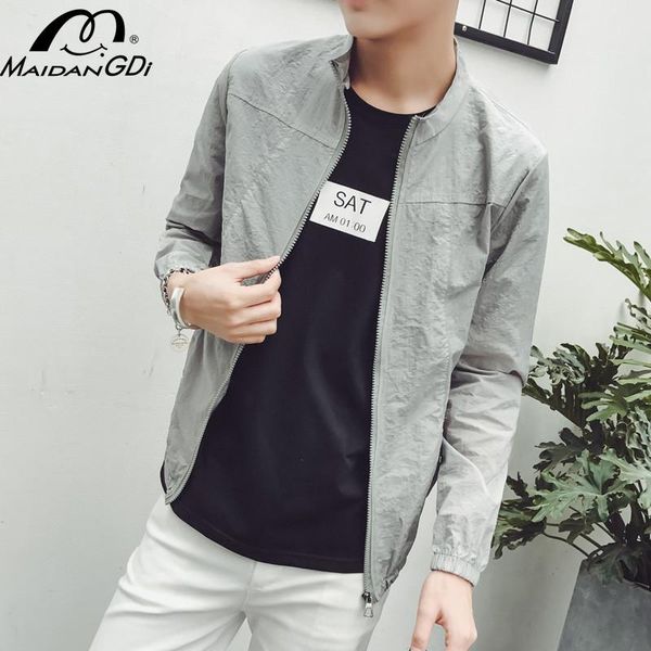 men's jackets maidangdi 2021 spring autumn male's thin solid color long-sleeve outerwear 100% cotton fashion coat casual men cloth, Black;brown
men's jackets maidangdi 2021 spring autumn male's thin solid color long-sleeve outerwear 100% cotton fashion coat casual men cloth, Black;brown