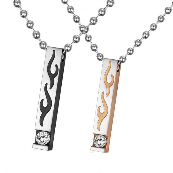 pendant necklaces flame rectangle stainless steel women necklace charm trendy simple for wife female girl friend jewelry creativity gift who, Silver
pendant necklaces flame rectangle stainless steel women necklace charm trendy simple for wife female girl friend jewelry creativity gift who, Silver