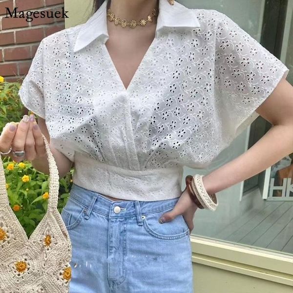 women's blouses & shirts korean chic white hollow short sleeve shirt women summer v-neck embroidery blouse see through clothing 15
women's blouses & shirts korean chic white hollow short sleeve shirt women summer v-neck embroidery blouse see through clothing 15