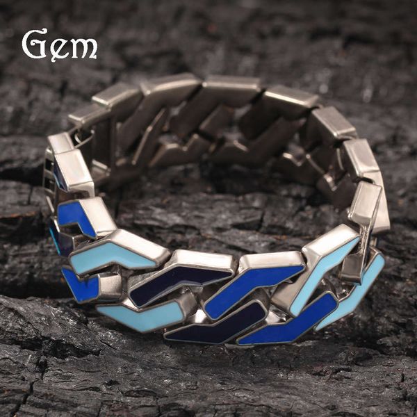 simple hip hop men's bracelet color oil drop personalized silver geometric alloy bracelet jewelry
simple hip hop men's bracelet color oil drop personalized silver geometric alloy bracelet jewelry