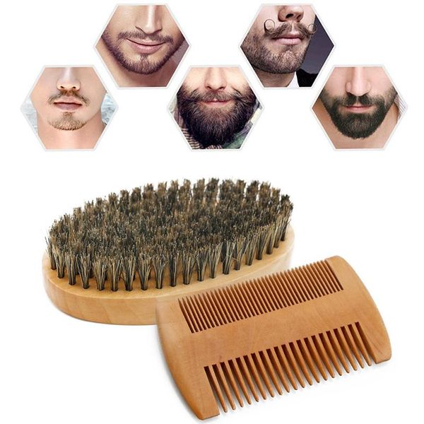hair brushes soft boar bristle wood beard brush hairdresser shaving tool men mustache comb kit with gift bag set, Silver
hair brushes soft boar bristle wood beard brush hairdresser shaving tool men mustache comb kit with gift bag set, Silver