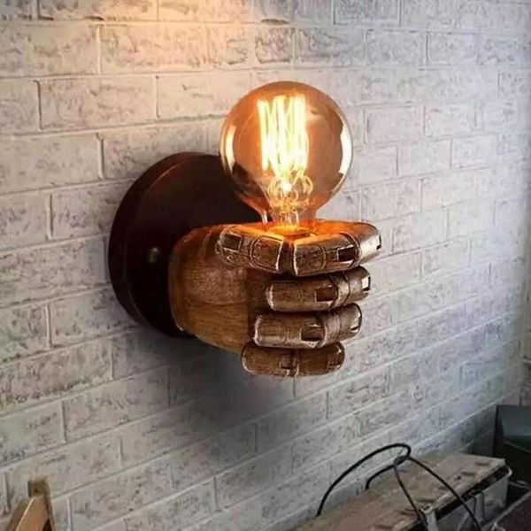 wall lamp led retro creative fist resin light restaurant cafe bedroom living room lamps decoration e27 bulb 110v 220v
wall lamp led retro creative fist resin light restaurant cafe bedroom living room lamps decoration e27 bulb 110v 220v
