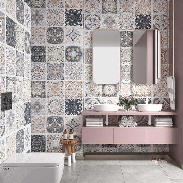 wallpapers bathroom home waterproof wall stickers kitchen oil-proof self-adhesive floor imitation tile papel de pared room decor
wallpapers bathroom home waterproof wall stickers kitchen oil-proof self-adhesive floor imitation tile papel de pared room decor
