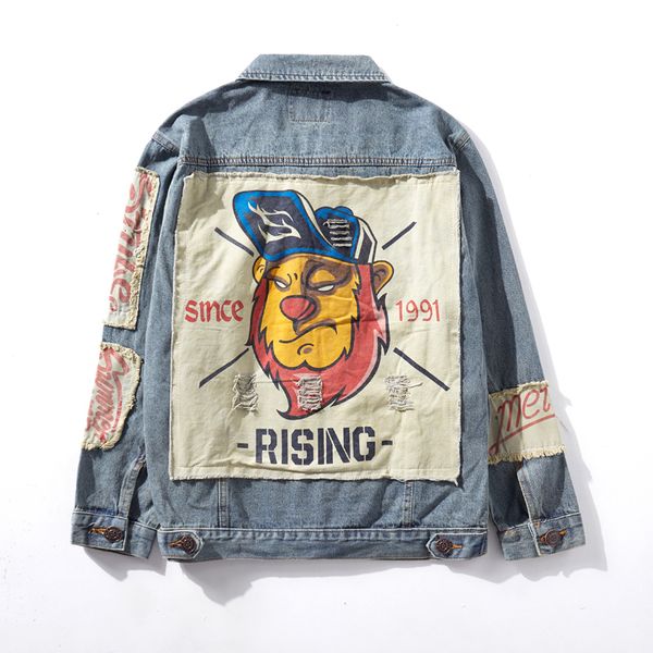 2021 new 3xl japanese retro patchwork cartoon print denim jacket mens streetwear oversize winter jeans coat lapel windbreaker couple i5, Black;brown
2021 new 3xl japanese retro patchwork cartoon print denim jacket mens streetwear oversize winter jeans coat lapel windbreaker couple i5, Black;brown